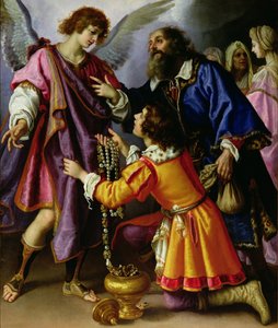 El ángel rechazando regalos de Tobías